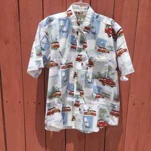 Munsingwear Button Up Shirt Large Hawaiian Men's